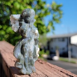NEW 3.15" MOSS AGATE ANGEL